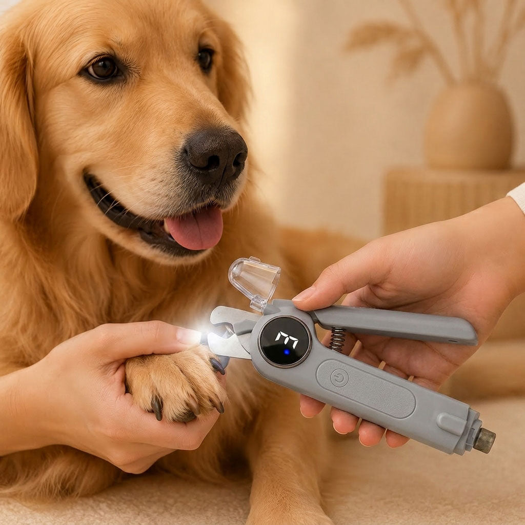 Paws in Awe 2-in-1 Pet Electric Nail Clipper & Grinder with LED Light