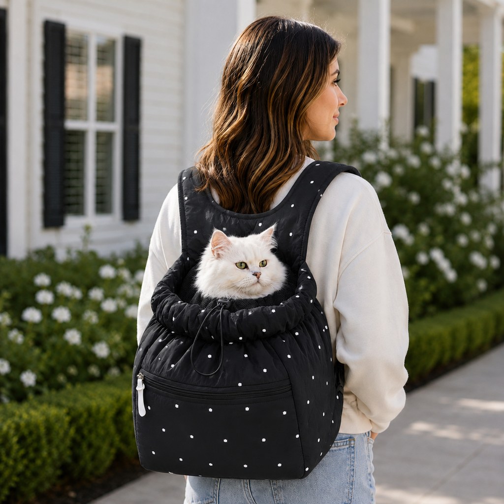 Paws in Awe Hands-Free Pet Carrier Backpack for Everyday Outings – Breathable Travel Carrier for Cats & Small Dogs image 13