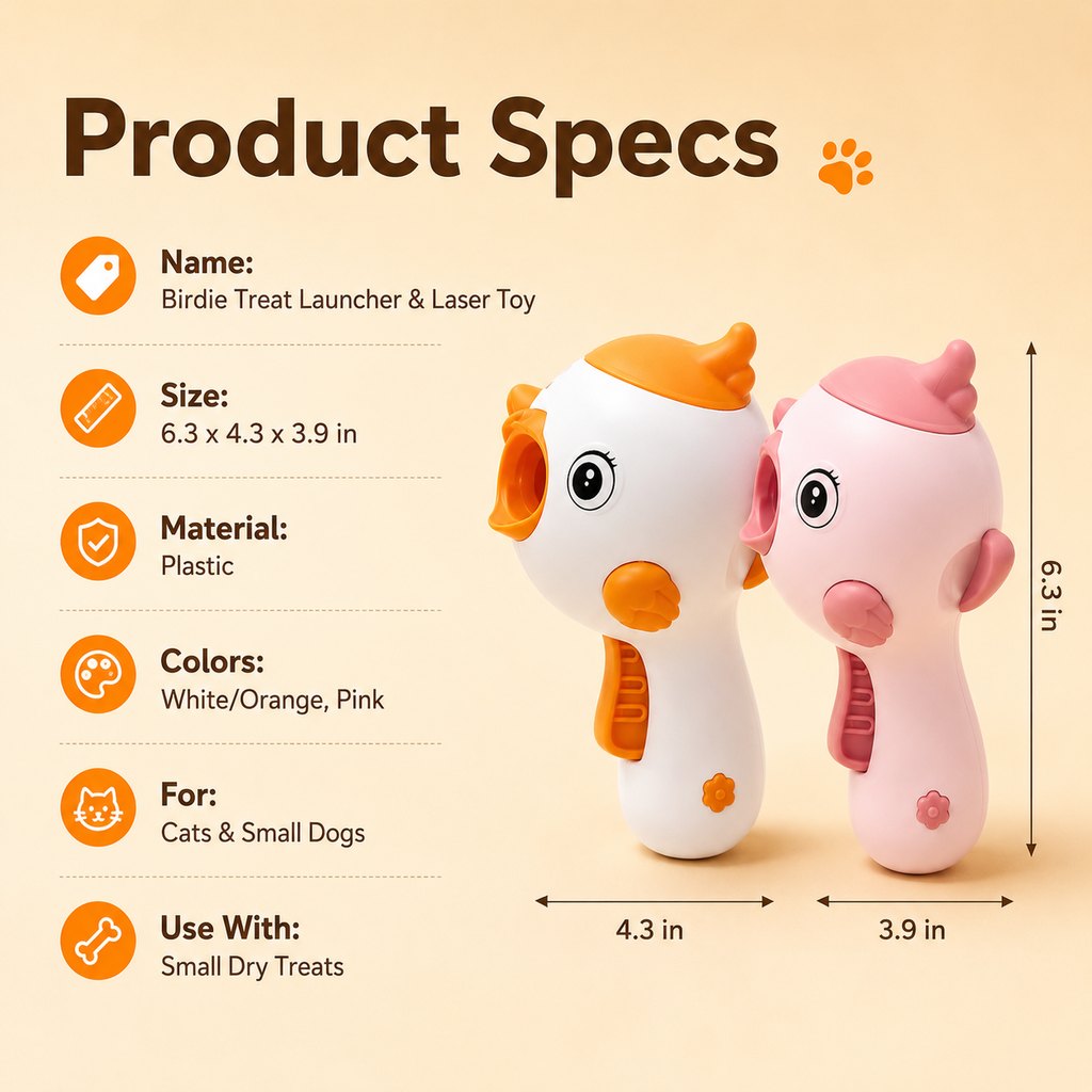 Interactive Cat Treat Launcher Toy with Laser - Indoor Cat Enrichment Game for Bored Cats, Exercise & Feeding Fun image 9