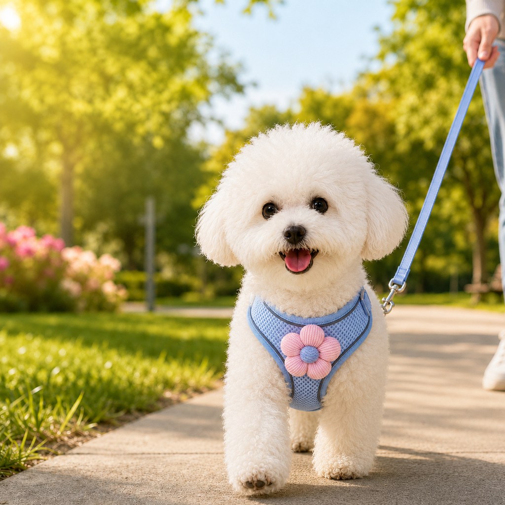 Paws in Awe Daisy Pet Harness & Leash Set for Daily Walks - Adjustable, Breathable Comfort for Small Dogs & Cats image 10