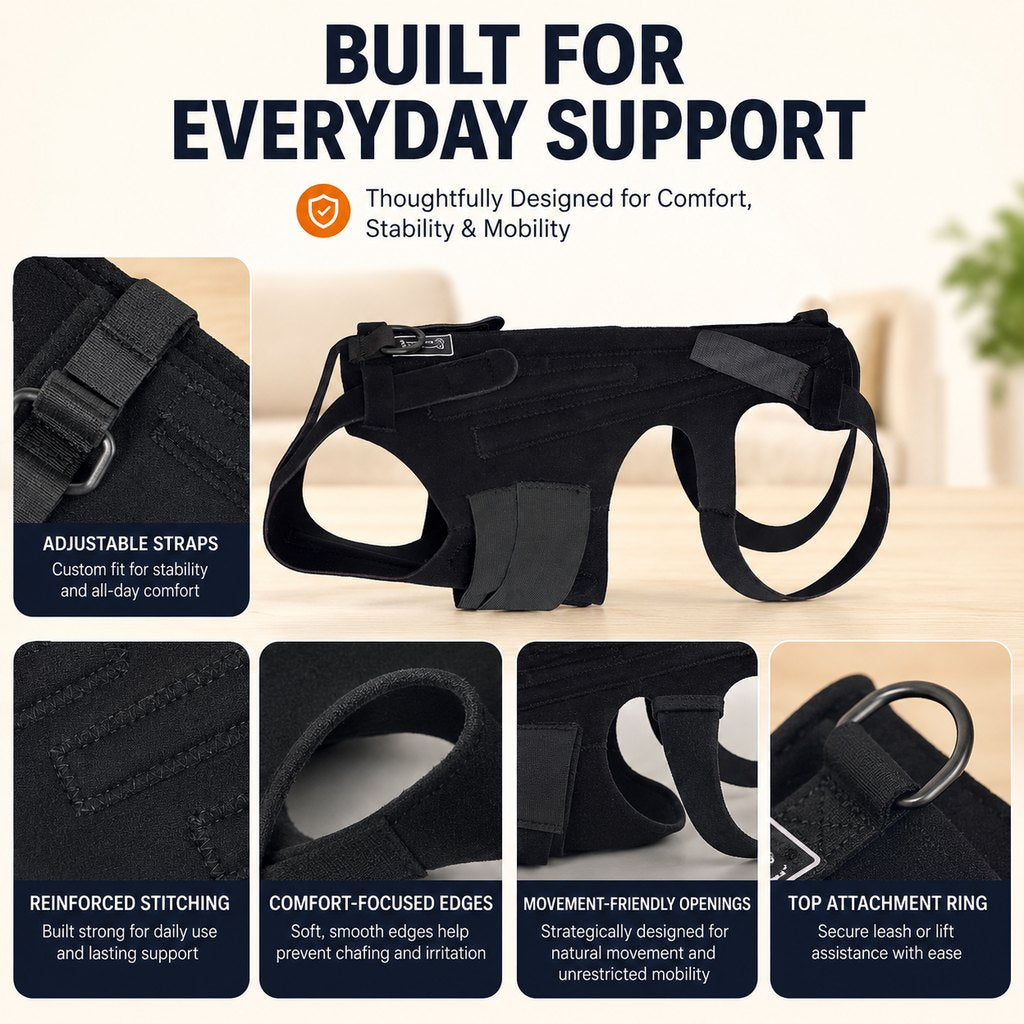 Paws in Awe Dog Back Support Brace for Senior & Recovering Dogs - Full-Body Mobility Vest for Walking Stability image 9