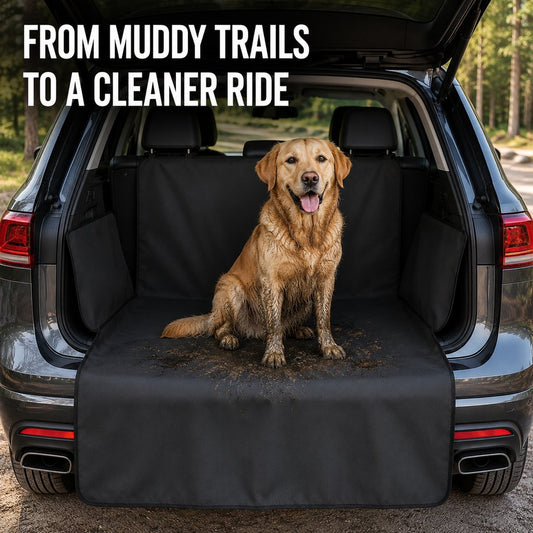 Dog cargo liner keeps SUV cleaner after muddy trails
