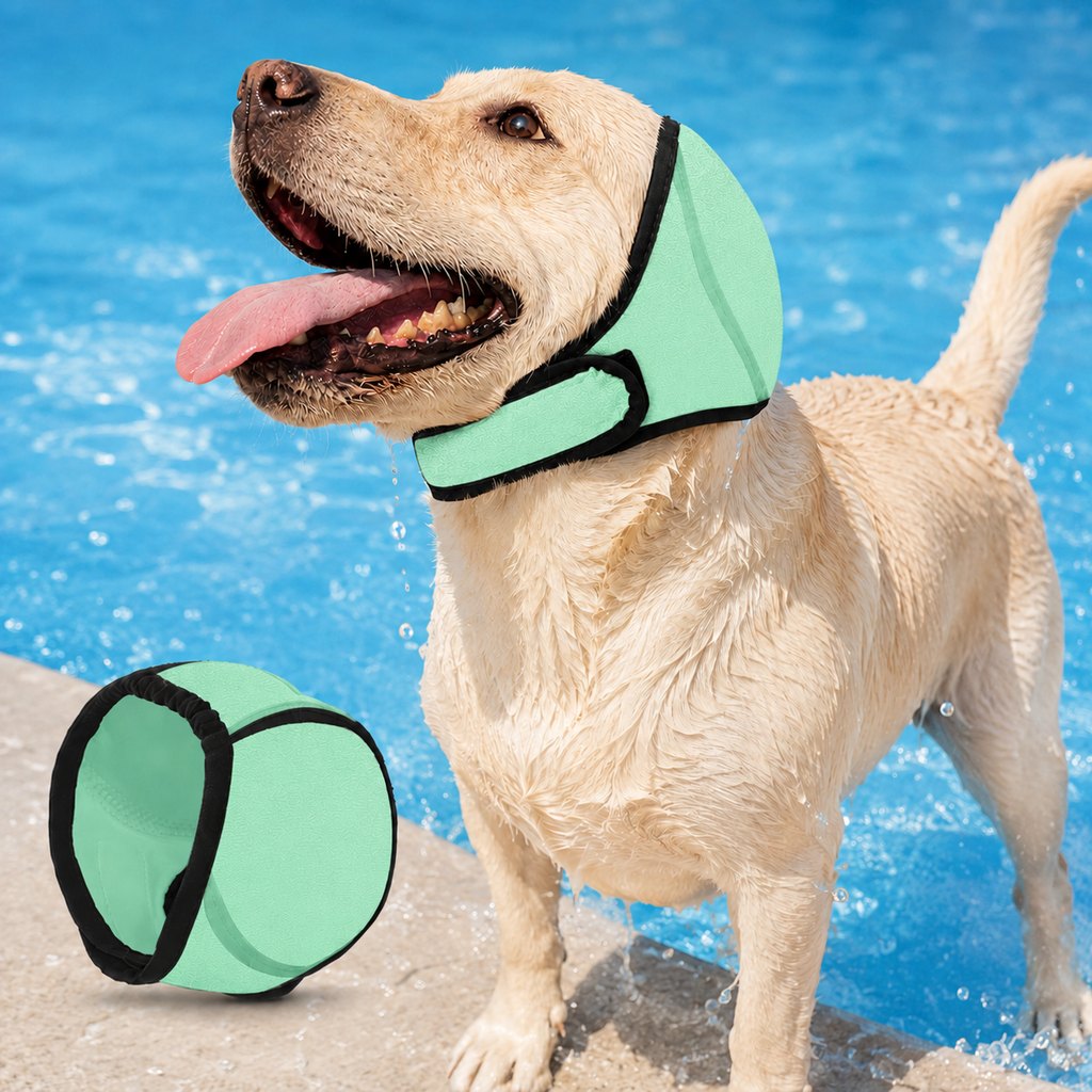 Paws in Awe Dog Ear Cover for Swimming, Bath Time & Loud Noise Comfort - Soft Calming Ear Muff to Help Keep Water & Debris Out image 17