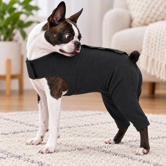 Paws in Awe Dog Post-Surgery Recovery Suit - Rear Leg Anti-Lick Cone Alternative image 2