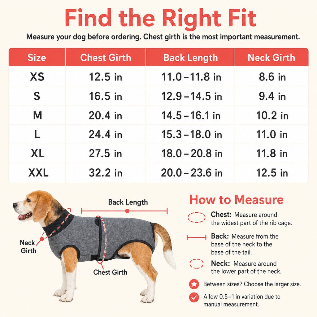 Paws in Awe Dog Recovery Suit After Surgery - Soft Adjustable Post-Surgery Bodysuit, Comfortable Cone Alternative image 8