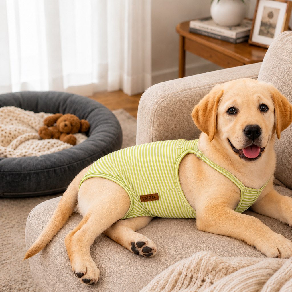 Paws in Awe Washable Female Dog Heat Pants for Home & Furniture Protection - Adjustable Sanitary Diaper with Shoulder Straps image 11
