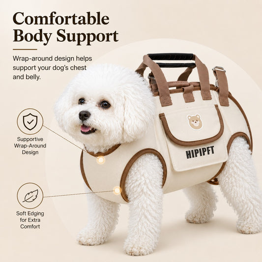 Paws in Awe Hands-Free Outdoor Dog Carrier Bag for Small Dogs - Easy Support for Walks, Errands & Tired Pups image 2