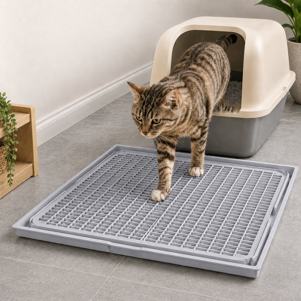 Paws in Awe Modular Cat Litter Mat for Litter Box Exits - Double-Layer Litter Trap for Cleaner Floors image 13