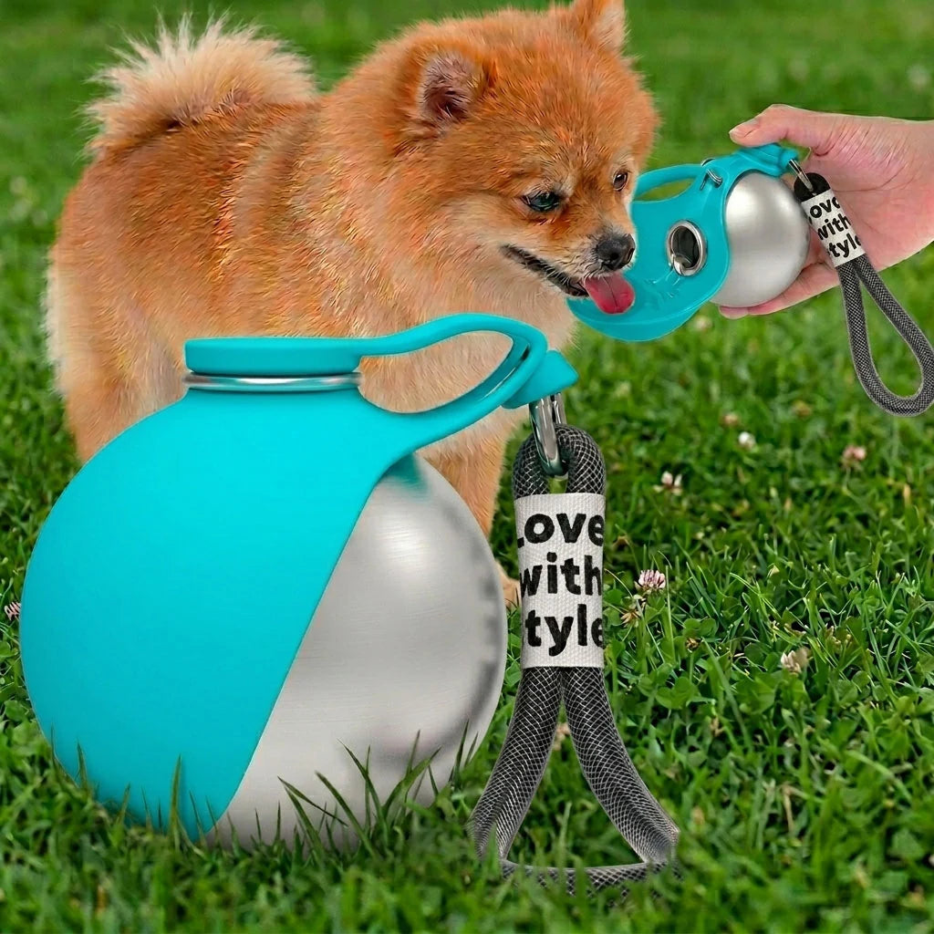 Paws in Awe Portable Dog Water Bottle with Leash Clip for Walks & Hiking product image 9