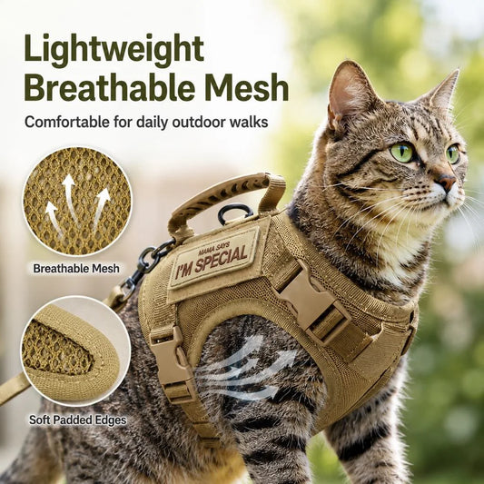 Paws in Awe Tactical Cat Harness & Leash Set image 2