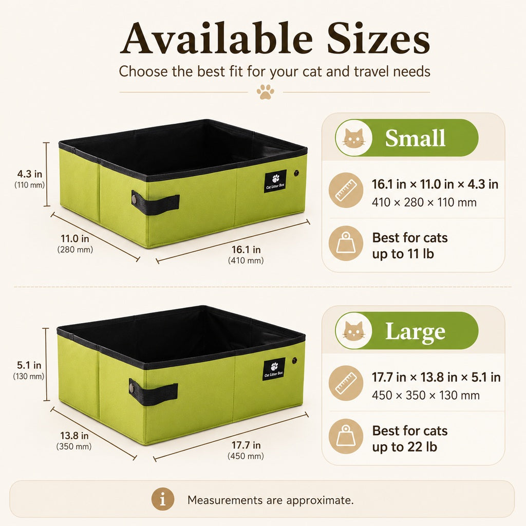 Paws in Awe Portable Foldable Cat Litter Box for Travel, Hotels & RVs - Packs Flat, Helps Keep Floors Clean image 9