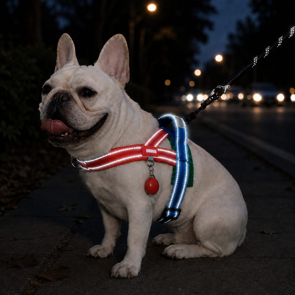 French Bulldog harness and leash set gallery image 3