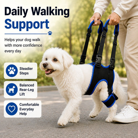 Paws in Awe Rear Leg Support Sling for Dogs - Lift Assist Harness for Senior Dogs on Stairs, Cars & Daily Walks image 2