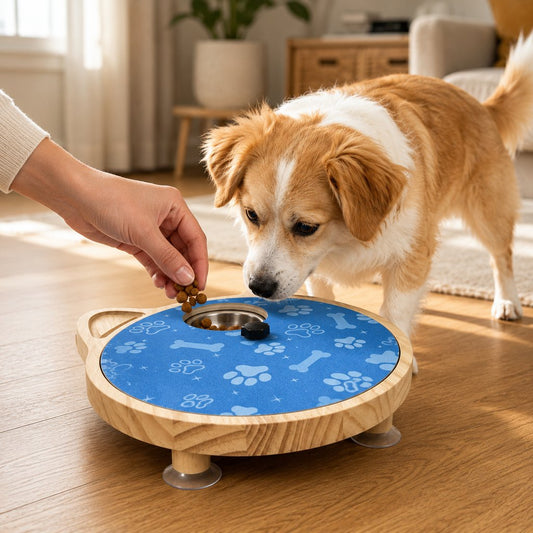 Paws in Awe 2-in-1 Rotating Dog Nail Scratch Board & Treat Puzzle for At-Home Front-Paw Care - Designed for Dogs That Dislike Clippers image 2
