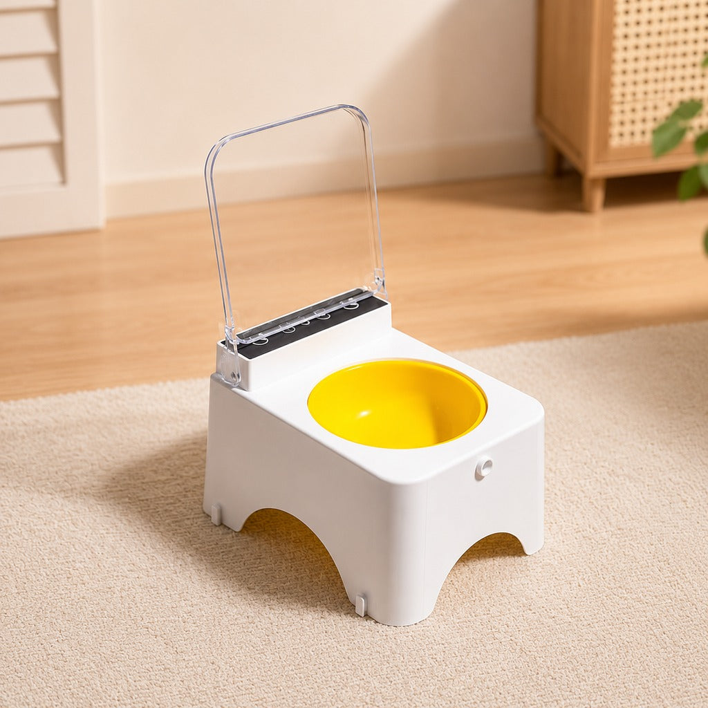 Paws in Awe Smart Auto-Opening Covered Cat Bowl for Cleaner Indoor Feeding - Rechargeable Dustproof Cat Feeder image 11