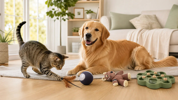 Pet toys for indoor play and enrichment