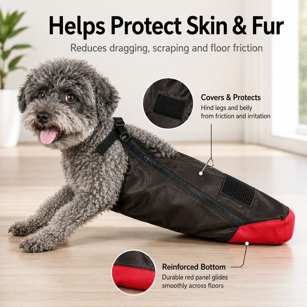Paws in Awe Dog Mobility Drag Bag for Indoor Scooting - Hind Leg Protection for Senior & Disabled Dogs image 3
