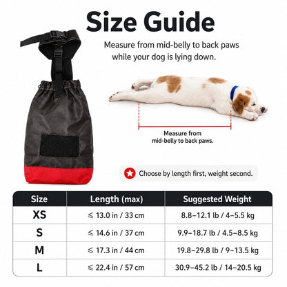 Paws in Awe Dog Mobility Drag Bag for Indoor Scooting - Hind Leg Protection for Senior & Disabled Dogs image 11