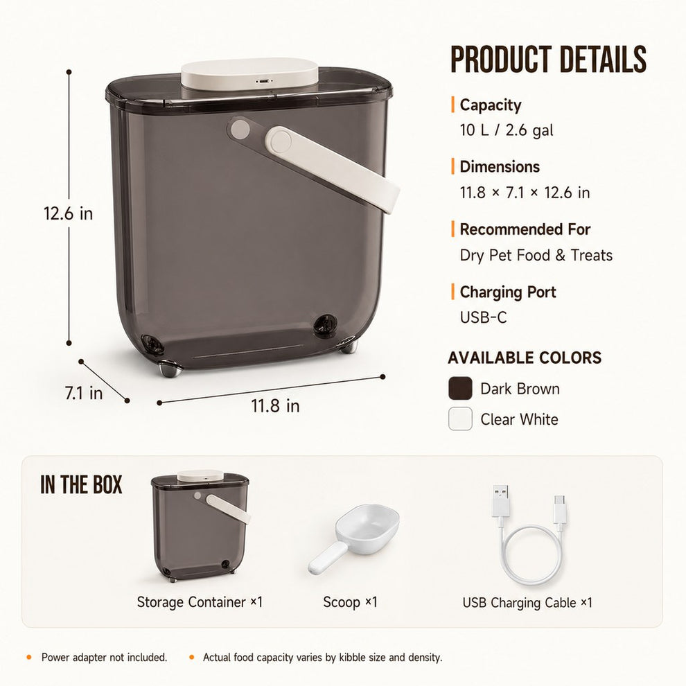 10L pet food container product specifications