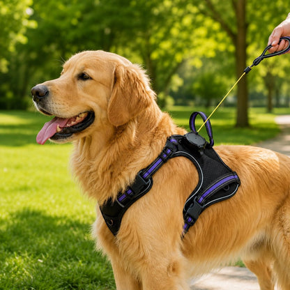Paws in Awe 2-in-1 Reflective Dog Harness with Built-In Retractable Leash for Daily Walks - Close Control for Pulling Dogs image 11