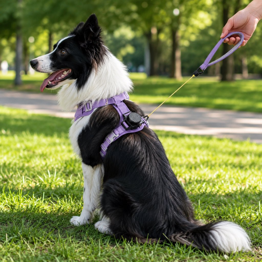 Paws in Awe 2-in-1 Retractable Dog Harness for Daily Walks - Built-In Leash Vest with Auto-Stop Control for Small & Medium Dogs image 1