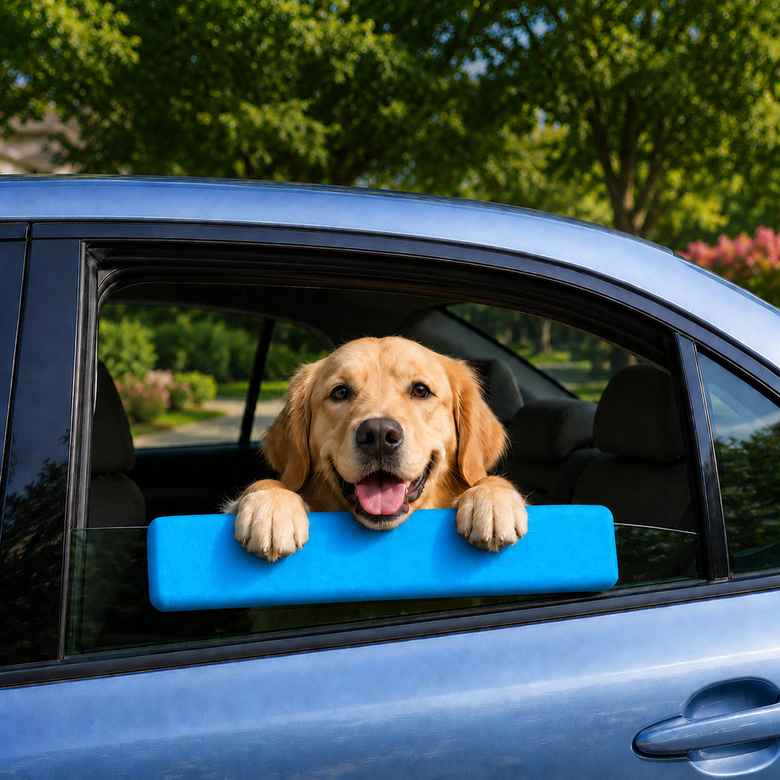 Paws in Awe Dog Car Window Chin Rest Cushion for Road Trips - Soft Window Edge Support for Dogs, Helps Protect Paws & Car Door Trim image 12