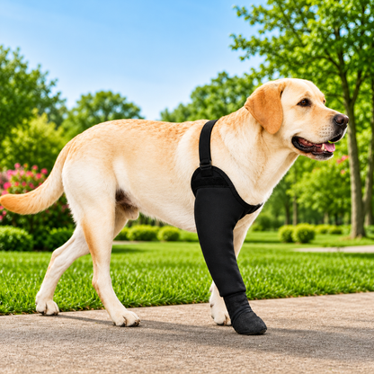 Paws in Awe Dog Front Leg Protective Sleeve for Recovery & Walks - Helps Reduce Licking