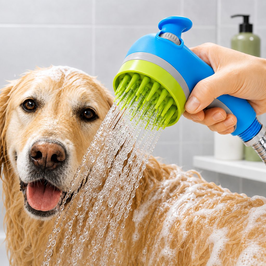 Paws in Awe 3-in-1 Pet Bathing Sprayer Brush for Dogs & Cats - Easier Indoor & Outdoor Washing image 10
