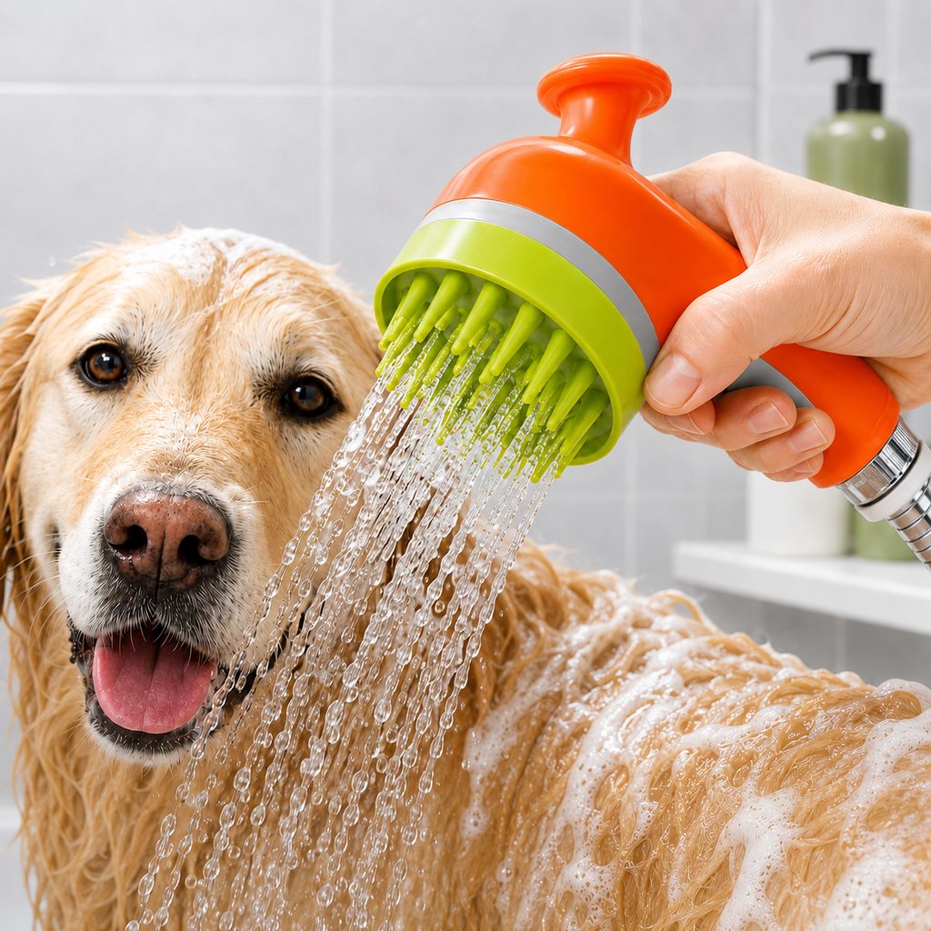 Paws in Awe 3-in-1 Pet Bathing Sprayer Brush for Dogs & Cats - Easier Indoor & Outdoor Washing image 11