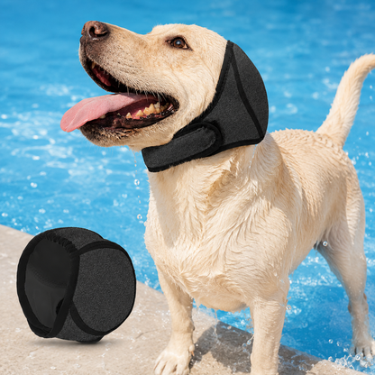 Paws in Awe Dog Ear Cover for Swimming, Bath Time & Loud Noise Comfort - Soft Calming Ear Muff to Help Keep Water & Debris Out image 1