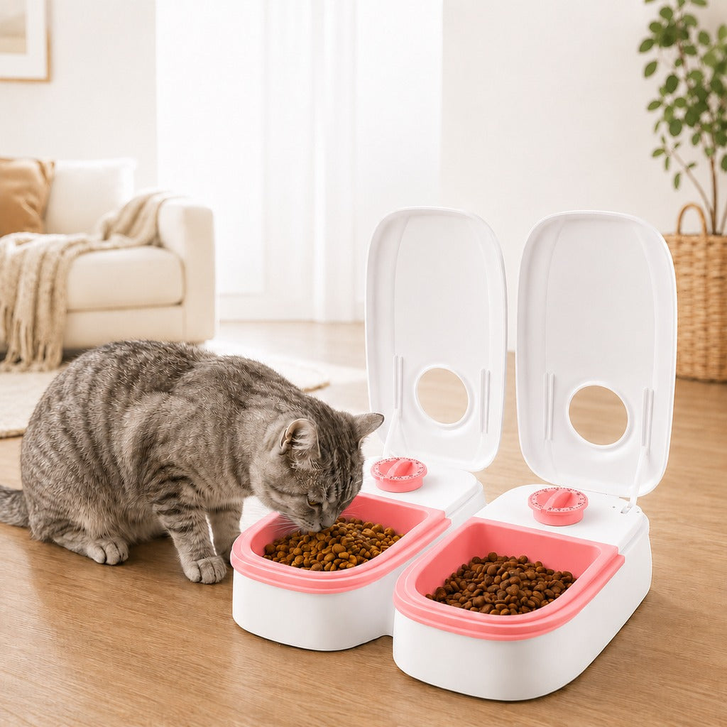 Paws in Awe 48-Hour Timed Pet Feeder for Cats & Small Dogs - Scheduled Meals for Workdays, Short Trips & Busy Pet Parents image 10