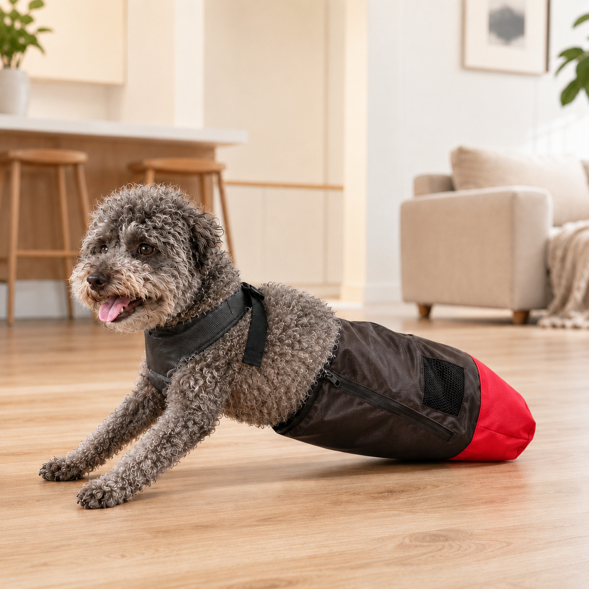 Paws in Awe Dog Mobility Drag Bag for Indoor Scooting - Hind Leg Protection for Senior & Disabled Dogs image 1