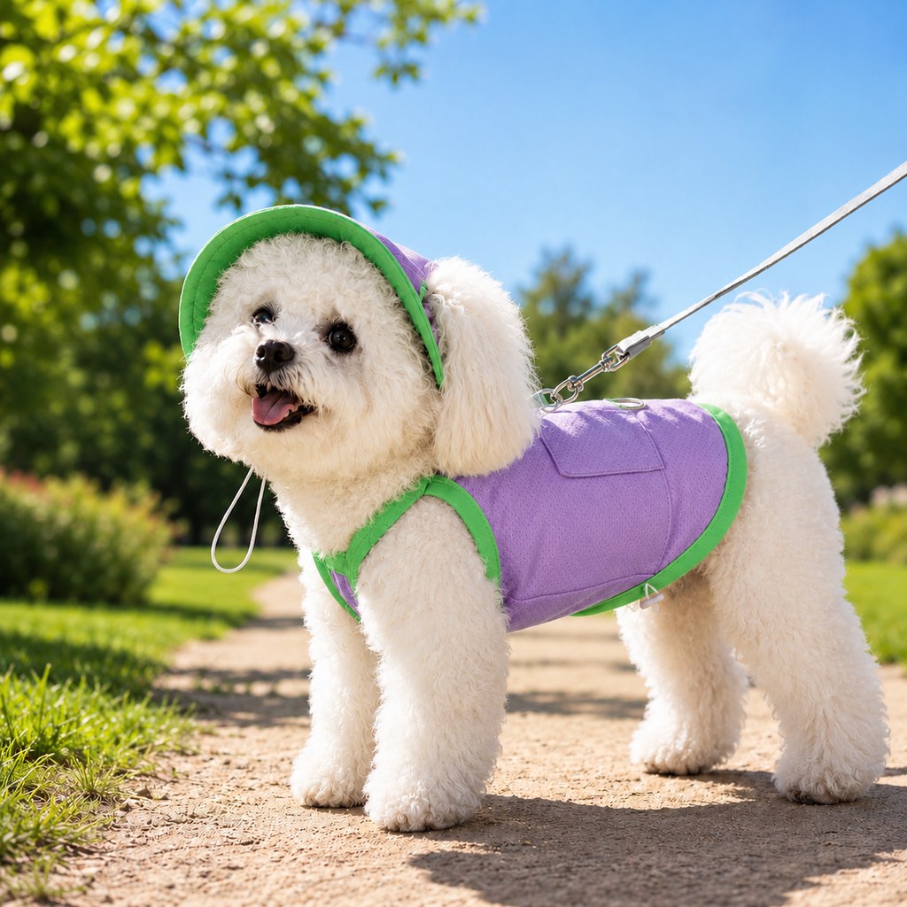 Paws in Awe Dog Cooling Vest and Sun Hat Set – Keep your dog cool and comfortable during hot summer walks. image 11