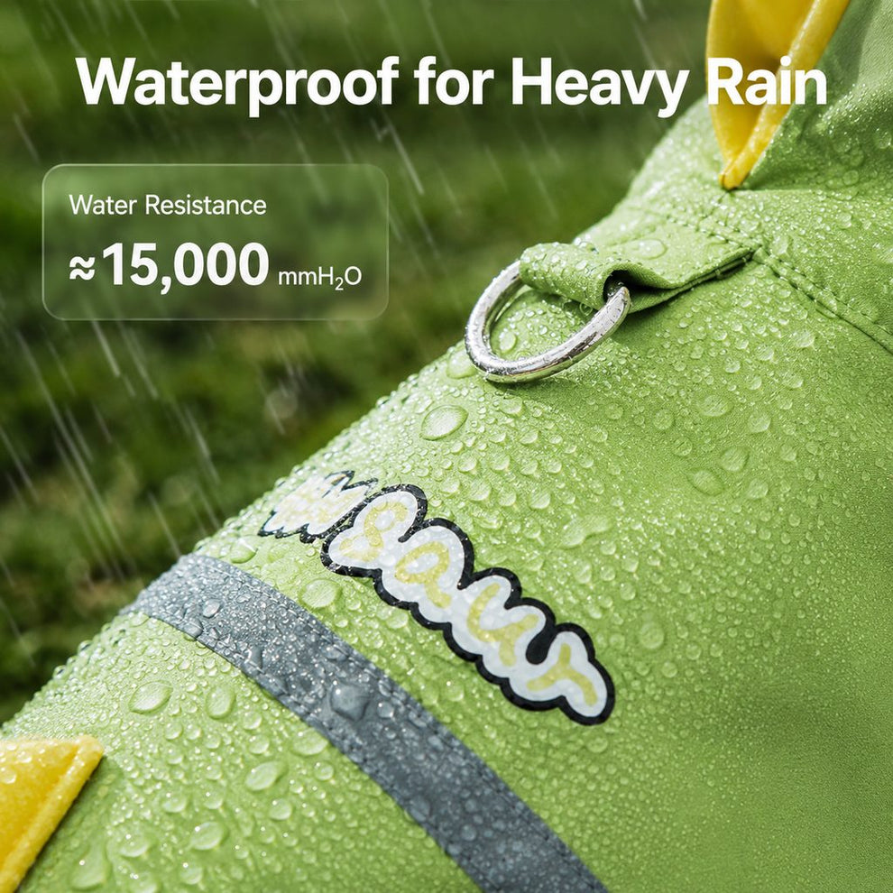 Paws in Awe Dinosaur Dog Raincoat with Clear Visor Hood – Full-Body Waterproof Pet Suit for Rain, Mud & Outdoor Walks image 6