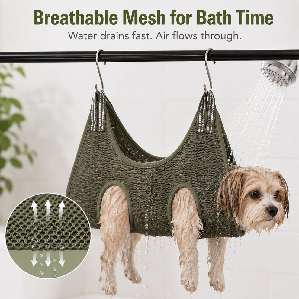 Paws in Awe Pet Grooming Sling Bag for Cats & Small Dogs - Easier Nail Trims, Paw Care & Bath Time at Home image 5