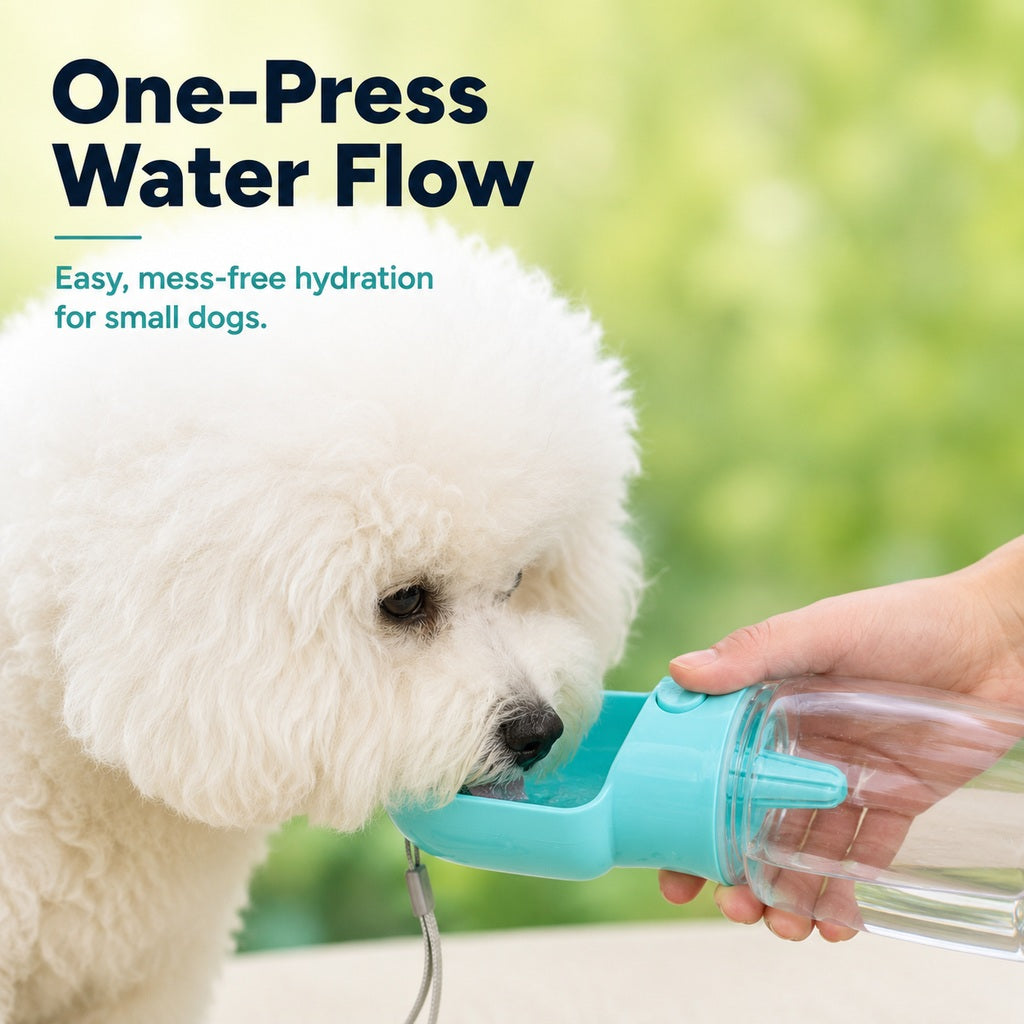 Paws in Awe Portable 2-in-1 Pet Water & Food Bottle – Keep Dogs Hydrated & Fed on Walks, Hiking, or Travel image 4