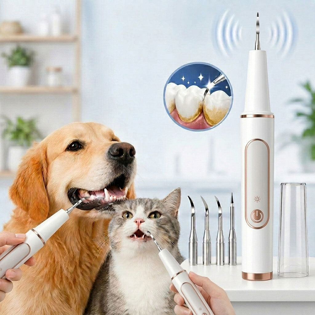 Paws in Awe Ultrasonic Pet Dental Cleaner for Dogs & Cats – At-Home Tartar Care for Fresher Breath Between Vet Visits image 1