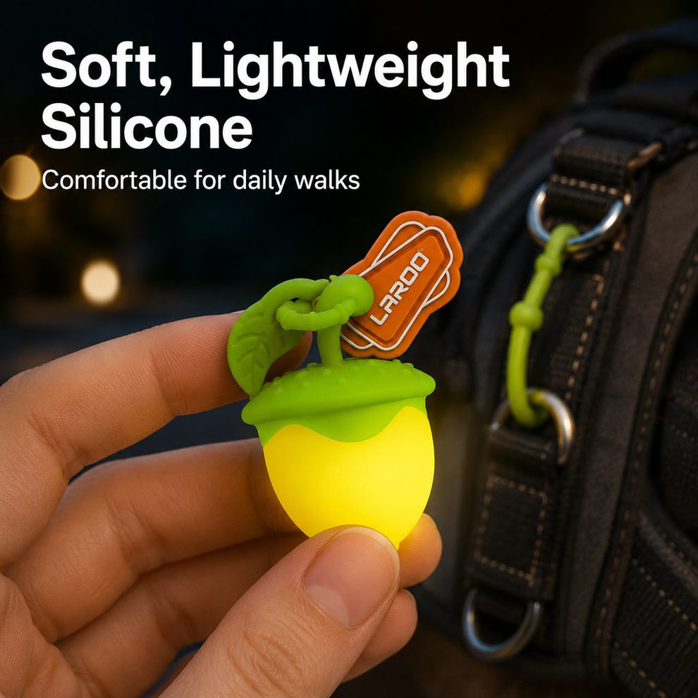 Paws in Awe AcornGlow USB-C Rechargeable Pet Safety Light for Night Walks - Clip-On Acorn LED Charm for Collars, Harnesses & Leashes to Help Dogs Stay Visible After Dark image 6