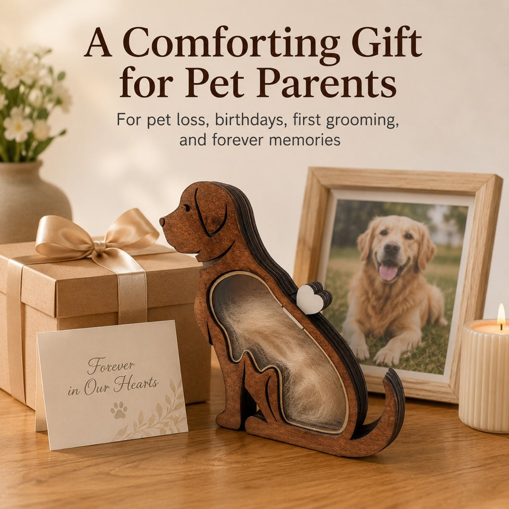 Clear acrylic window pet fur display box
