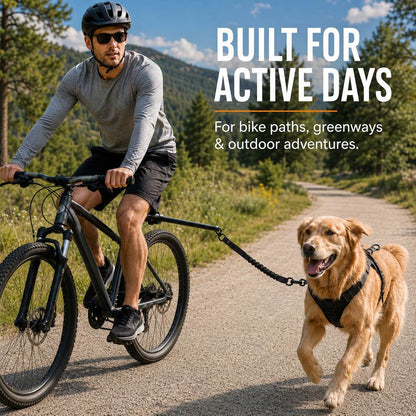 Dog bike leash built for active outdoor days