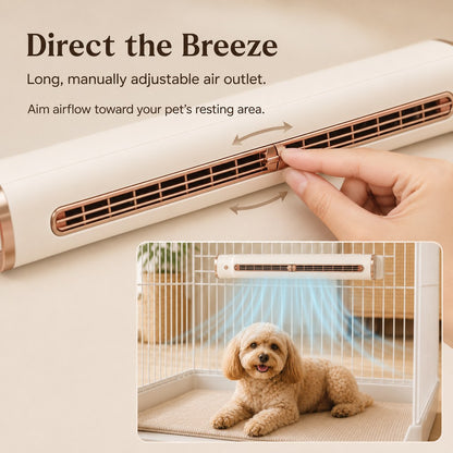 Paws in Awe Rechargeable Pet Crate Cooling Fan - 3-Speed Airflow for Stuffy Dog Kennels & Indoor Pet Spaces image 5