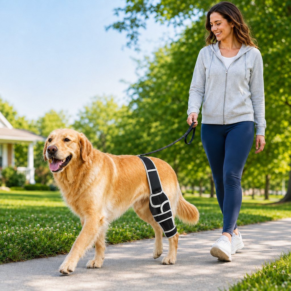 Paws in Awe Adjustable Dog Leg Support Brace for Daily Walks - Support for Weak Front or Hind Legs image 11