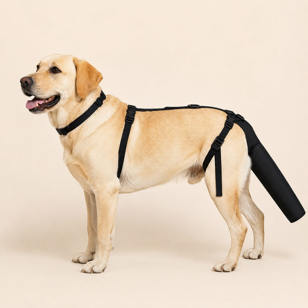 Paws in Awe Adjustable Dog Tail Protector for Recovery & Daily Walks - Padded Guard for Sensitive Tails image 1