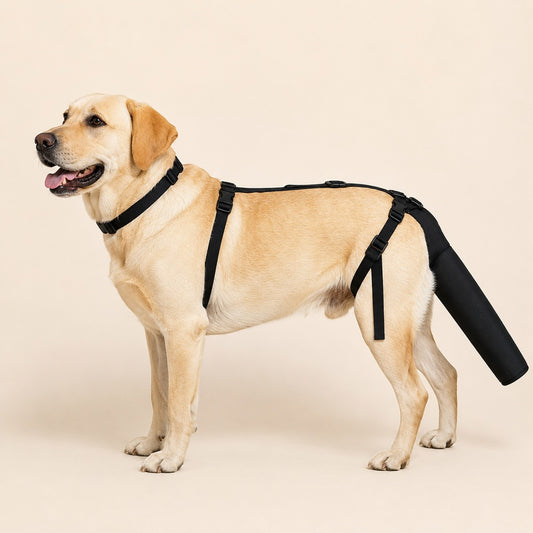 Paws in Awe Adjustable Dog Tail Protector for Recovery & Daily Walks - Padded Guard for Sensitive Tails image 1