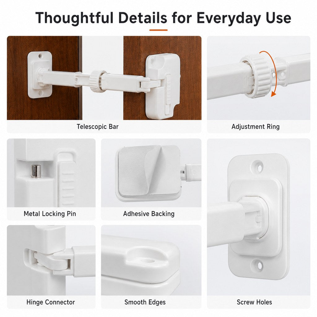 Paws in Awe Adjustable Pet Door Latch for Litter Rooms - Let Cats In & Help Keep Dogs Out image 9