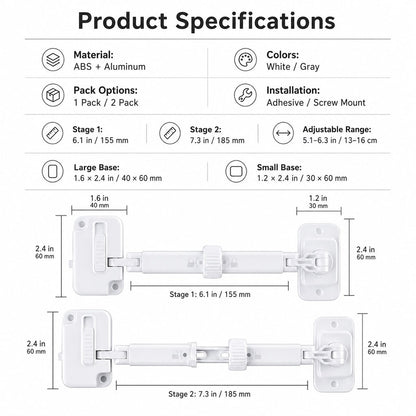 Paws in Awe Adjustable Pet Door Latch for Litter Rooms - Let Cats In & Help Keep Dogs Out image 10