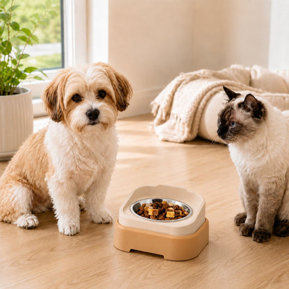 Adjustable slow feeder pet bowl No Stand detail for cats and small dogs