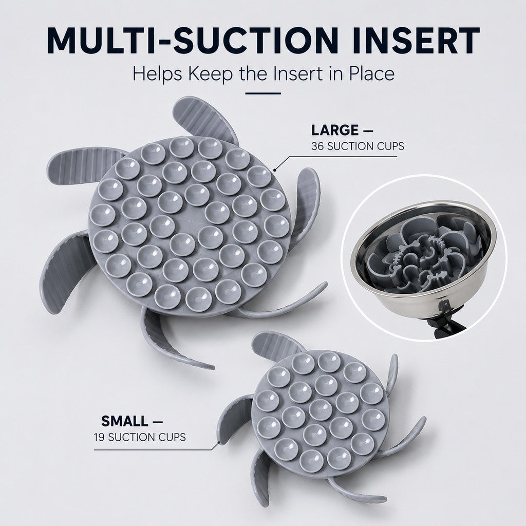 Paws in Awe Adjustable Suction-Mount Slow Feeder Bowl for French Bulldogs, Cats & Small-to-Medium Dogs - Floor or Vertical Setup Helps Reduce Sliding image 9