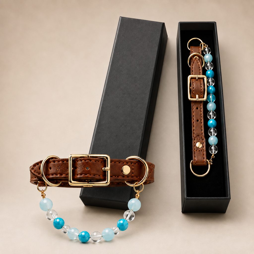 Air Element crystal pet collar gift box