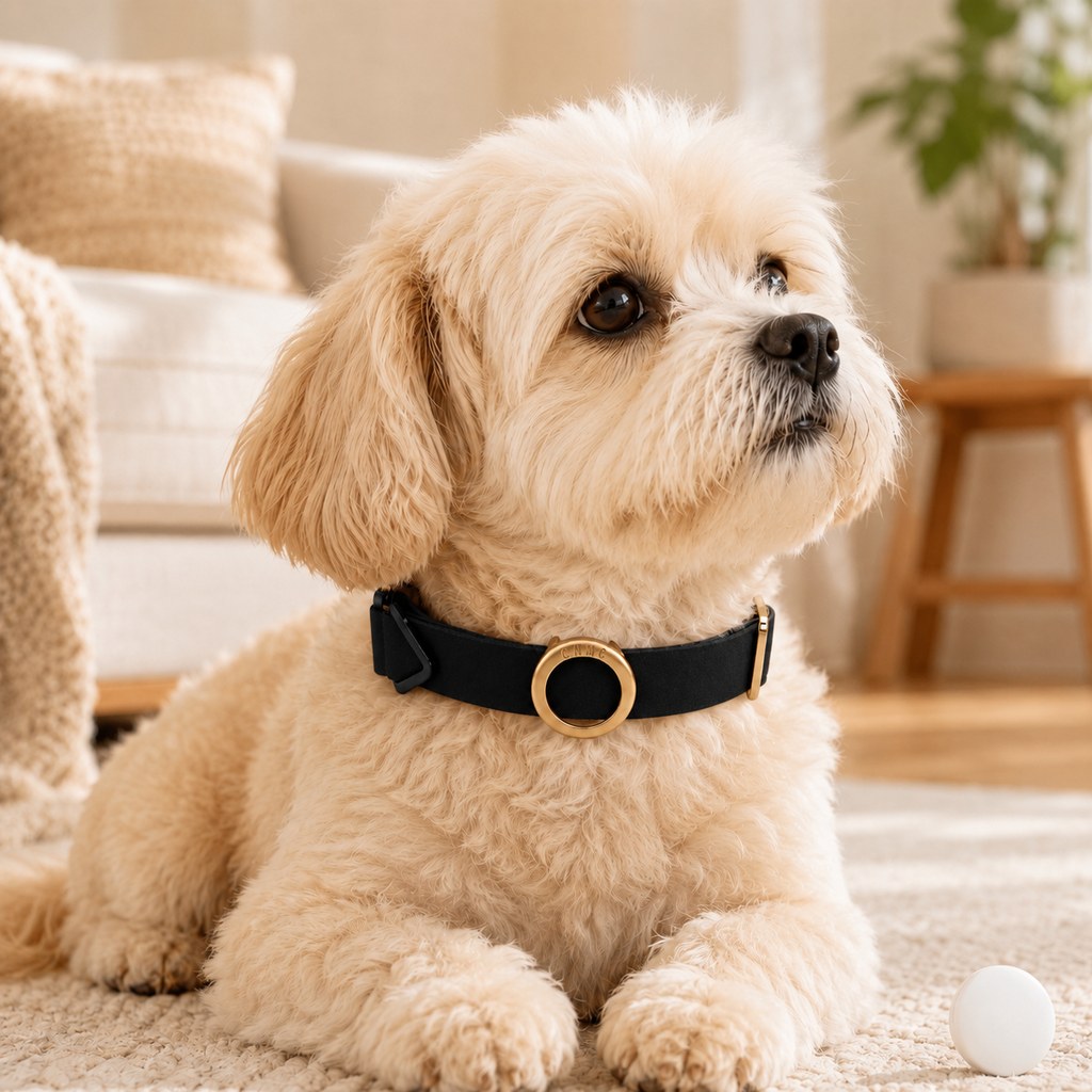 Paws in Awe AirTag-Compatible Pet Collar Holder for Cats & Small Dogs - No-Dangle Tracker Protection for Home, Walks & Everyday Pet Safety image 11